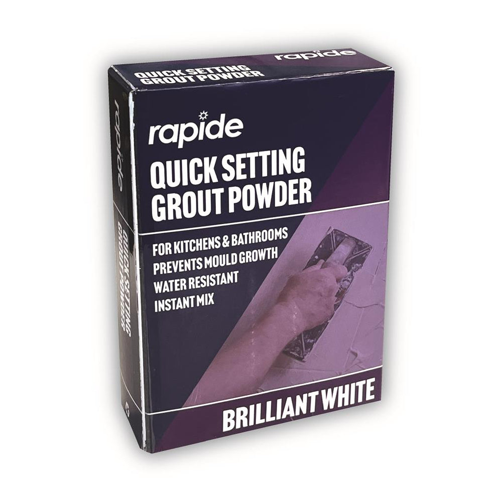 Rapide Grout Powder Instant Mix &amp; Quick Set White Finish