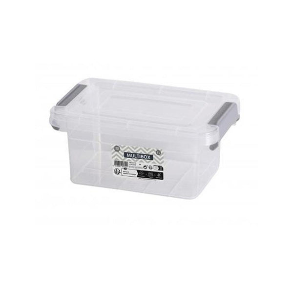 Urban Living Clear Plastic Smartbox with Clip | 1 LTR