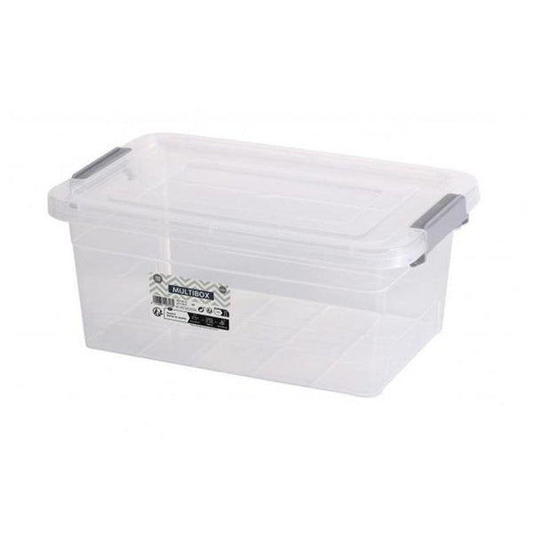 Urban Living Clear Plastic Smartbox with Clip | 5.25 LTR