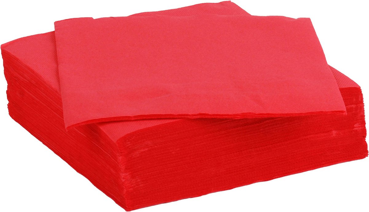 Colorparty Festive Red Paper Napkins | 30pc Set | 38 x 38 cm