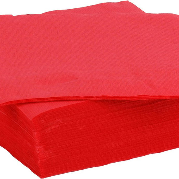 Colorparty Festive Red Paper Napkins | 30pc Set | 38 x 38 cm