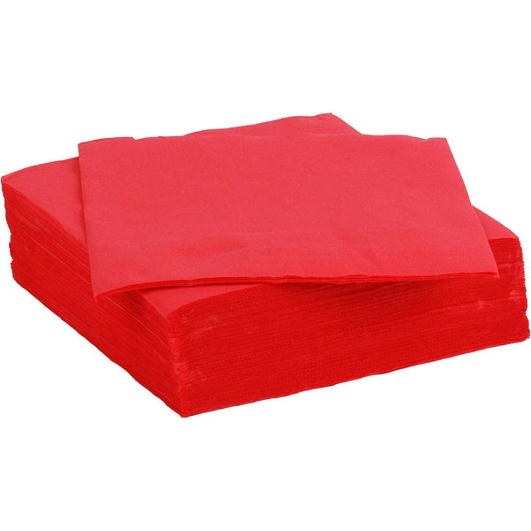 Colorparty Festive Red Paper Napkins - 30pc Set - 38 x 38 cm