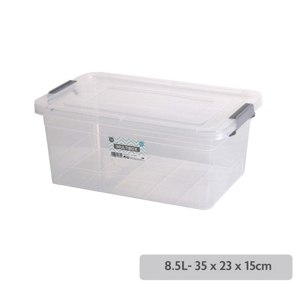 Urban Living Clear Plastic Smartbox with Clip | 8.5 LTR