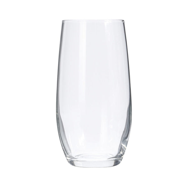 Mirena Clear Glass Highball Tumbler Set | Set of 4, Tall, 36cl