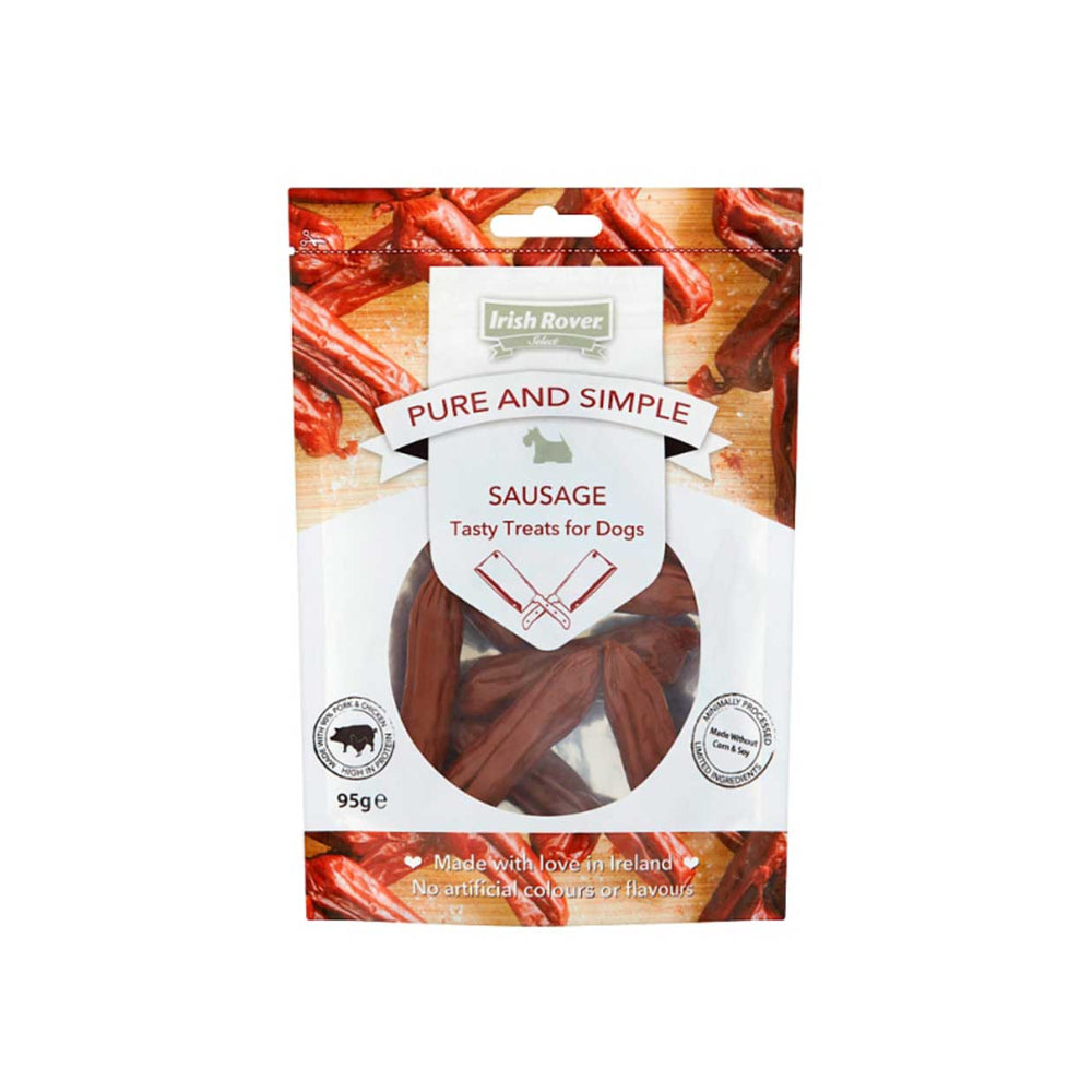 Irish Rover Pure & Simple Sausage Dog Treats | Pork & Chicken Liver, 95g