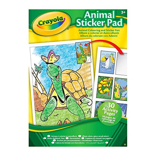 Crayola Animal & Activity Sticker Pad | 30 Pages, Stickers, Ages 3+