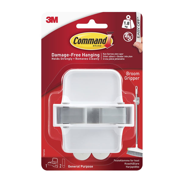 Command Damage-Free Broom Gripper | Supports up to 1.8 kg