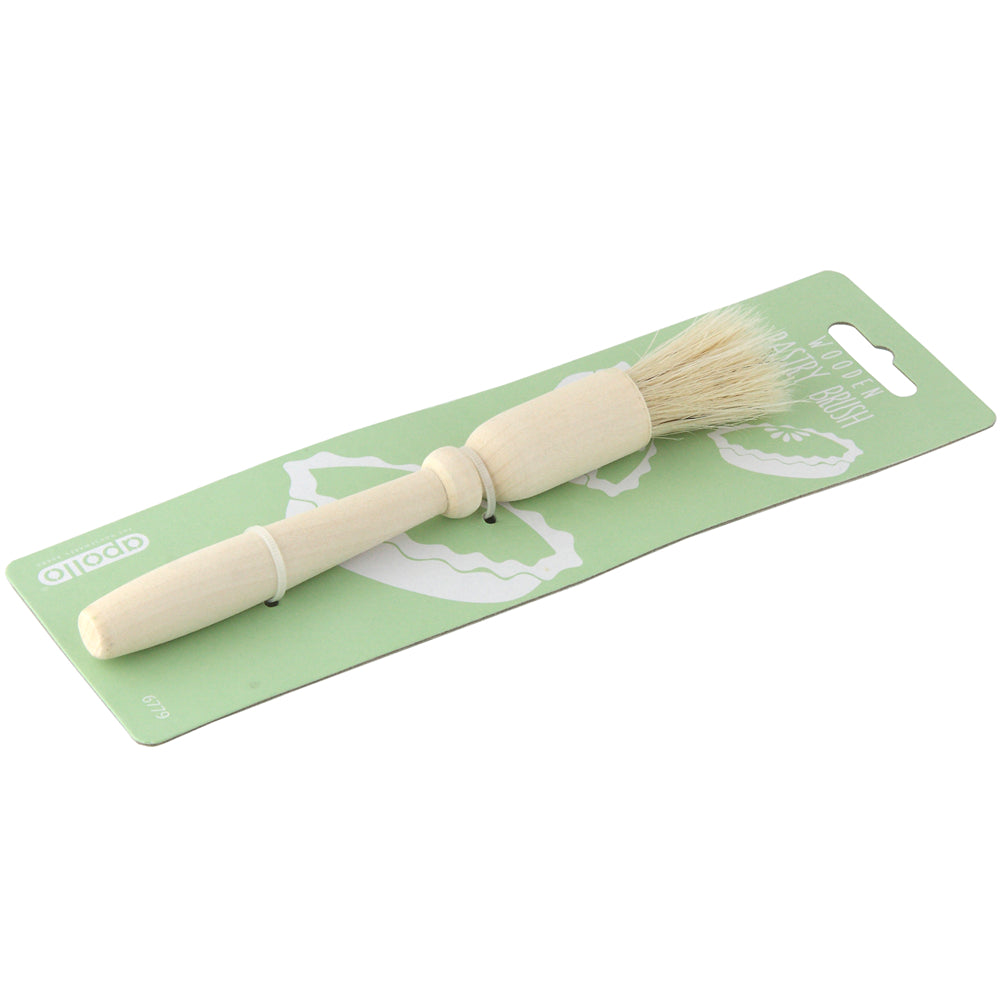 Apollo Wooden Pastry Brush Baking Tool | Long Handle, Dense Bristles