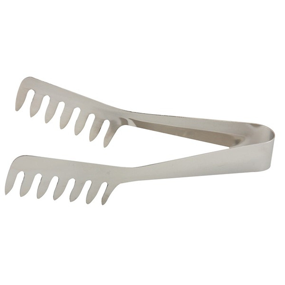 Apollo Stainless Steel Pasta Serving Tongs | 21cm, Comb Teeth