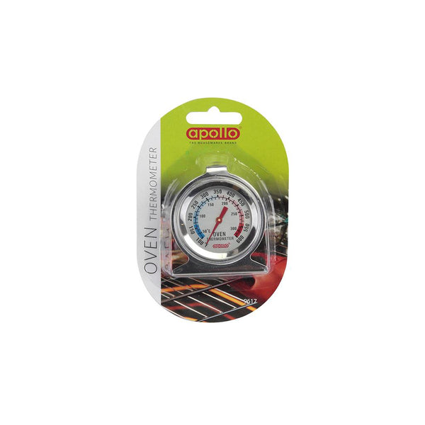 Apollo Oven Thermometer | Dual Celsius and Fahrenheit Dial, Stand and Hook