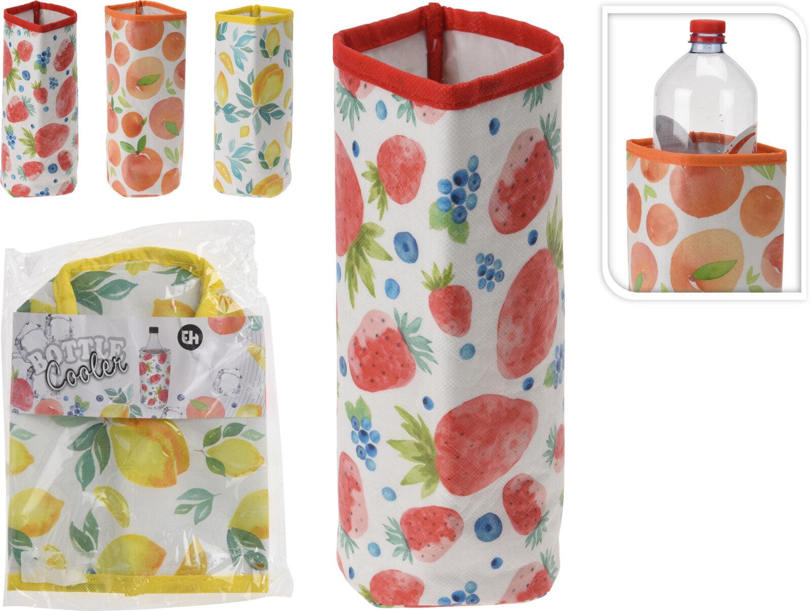 Fruity Cooler Cover Bag for Bottles | Assorted Design | 21cm - Choice Stores