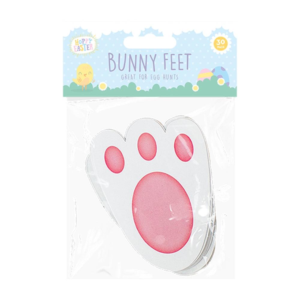 Hoppy Easter Adorable Bunny Paw Design Feet | Pack of 30