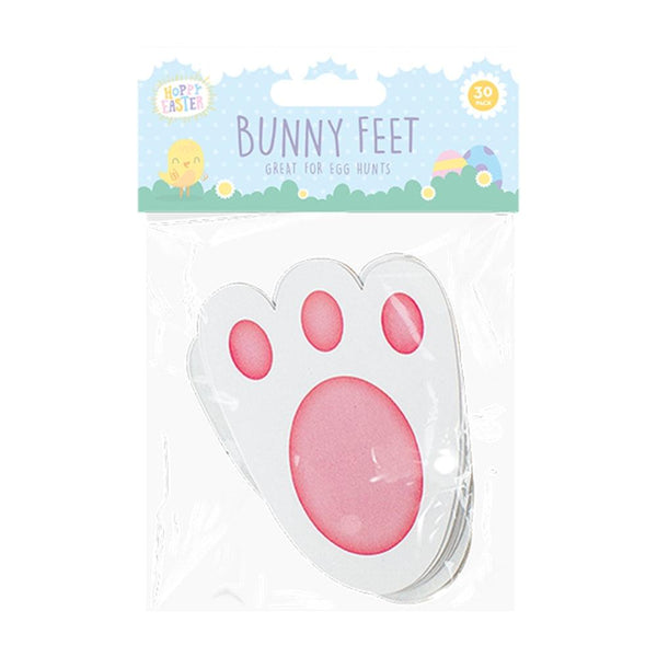Hoppy Easter Adorable Bunny Paw Design Feet | Pack of 30