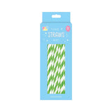 Bright Candy Stripe Paper Drinking Straws | Assorted Colours, Pack of 60