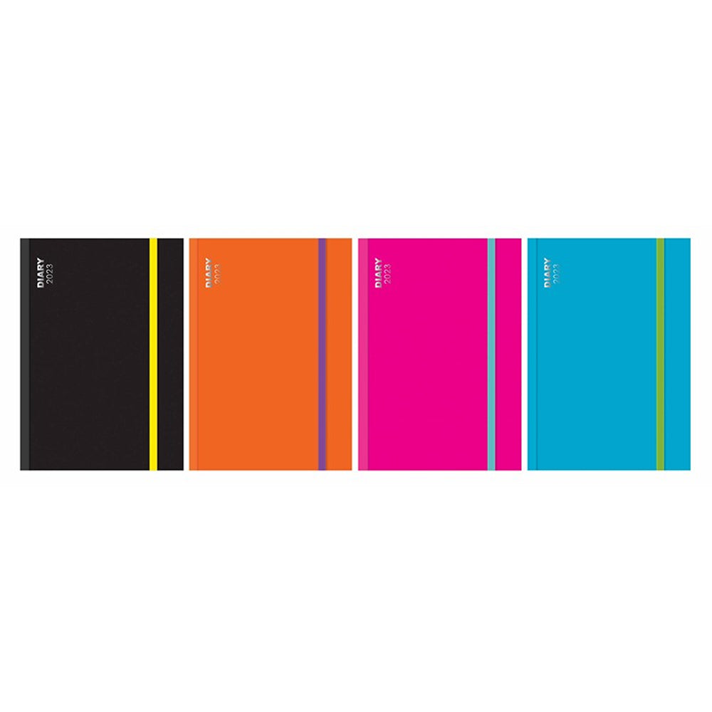 Tallon 2023 A5 Diary Colour Block |4 Assorted