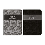 Embroidered Rose Pocket Diary | 2027, Assorted Colours, Rounded Corners