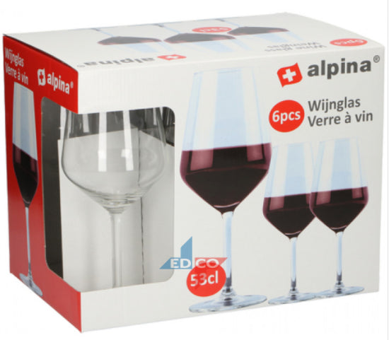 Alpina Red Wine Glass 53cl | Pack of 6
