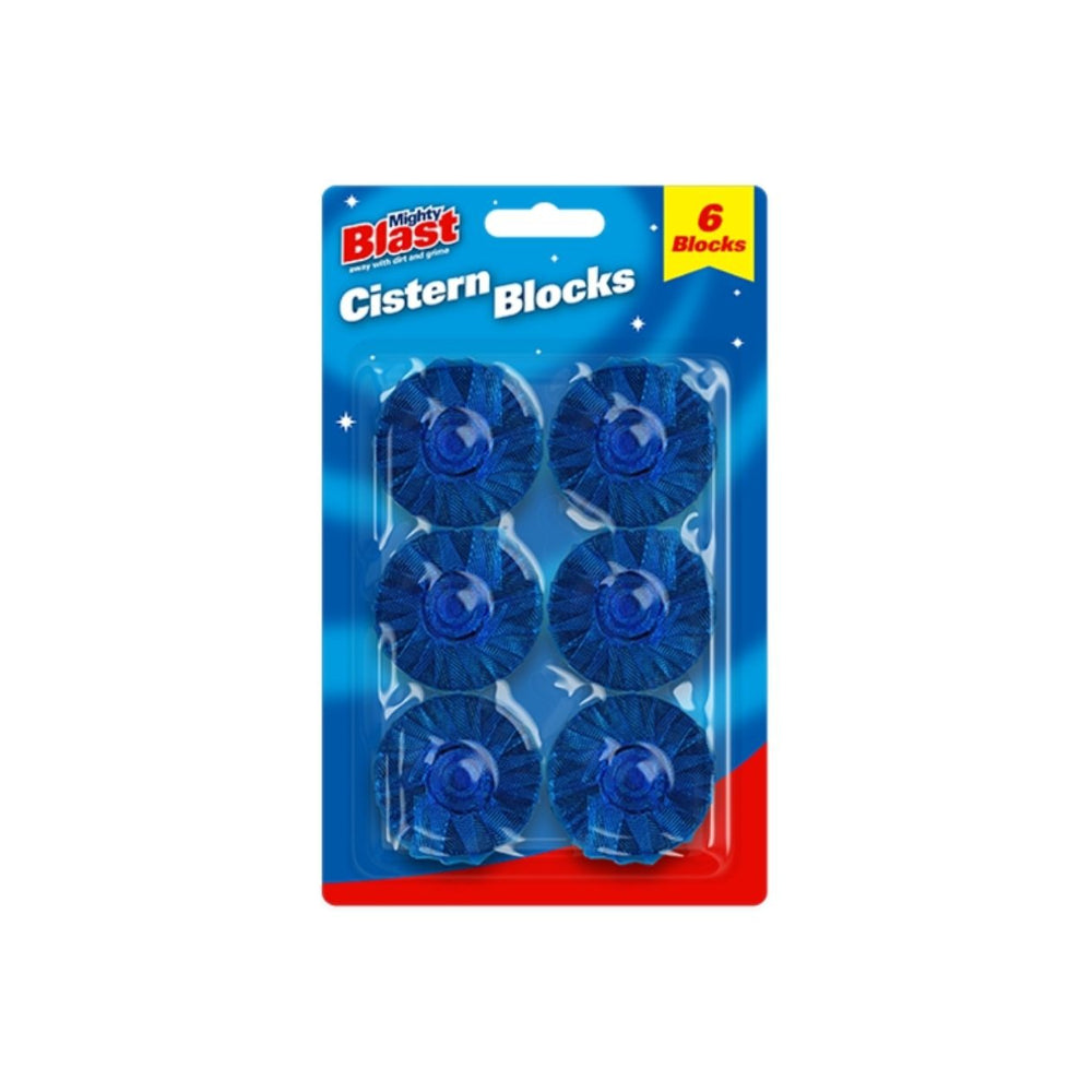 Mighty Blast Toilet Cistern Blocks | Pack of 6 Pieces, In-Cistern