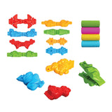 Dough Craft 3D Dinosaur Modelling Dough Set - Assorted Moulds, Four Colours