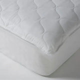 Extra Deep Quilted Single Bed Mattress Protector - White, 140 x 190cm