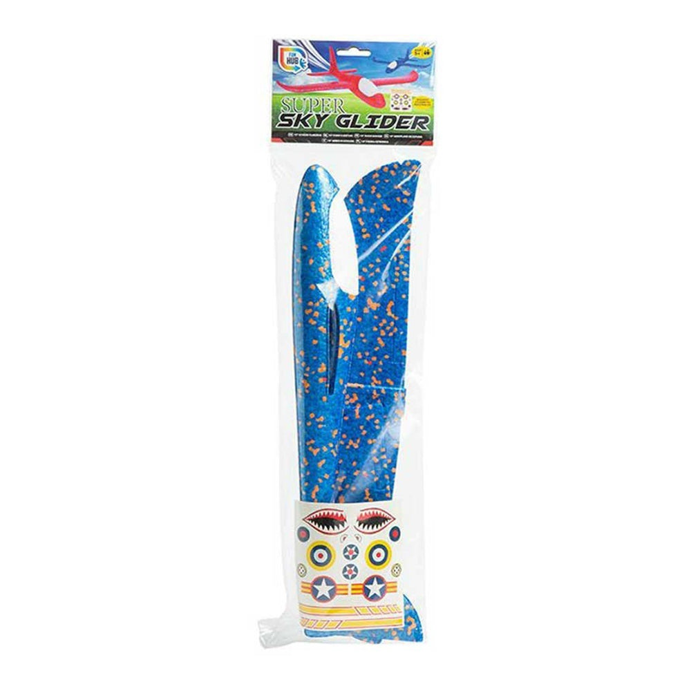 Super Sky Glider Toy Airplane with Stickers | Assorted Colours