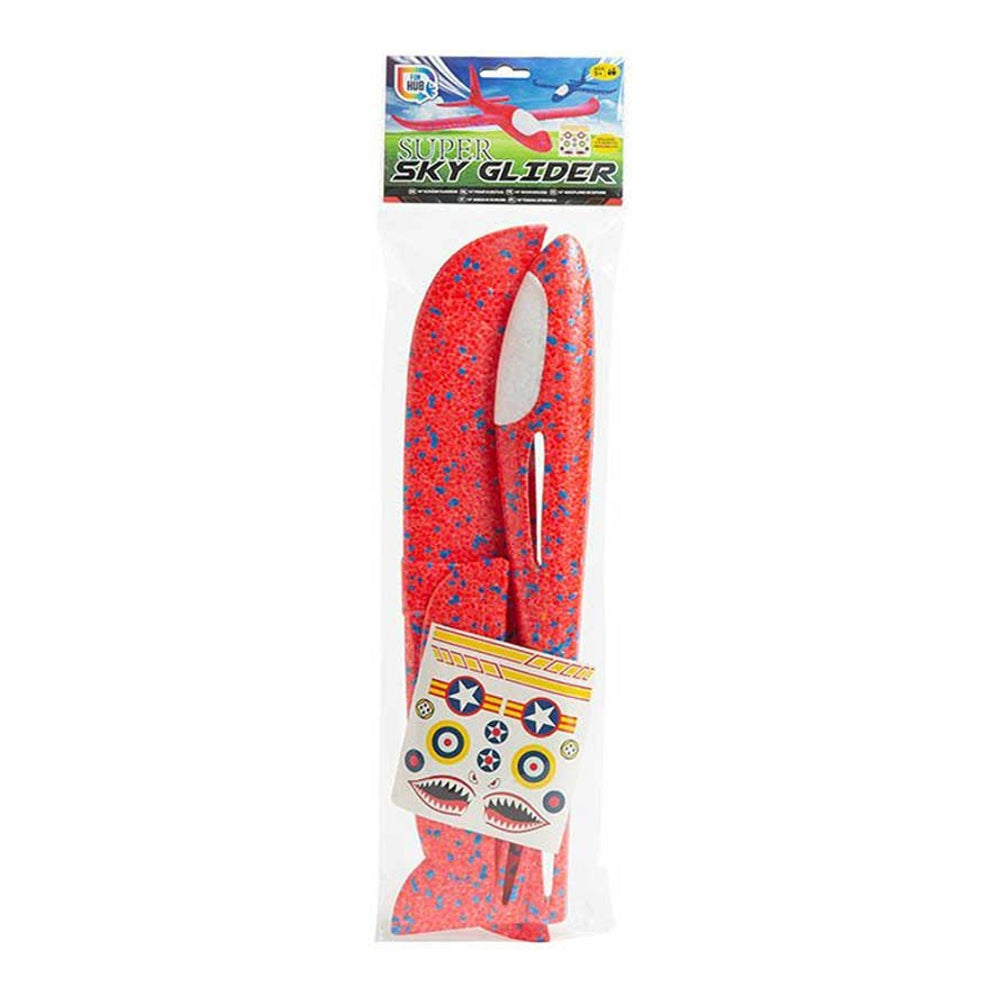 Super Sky Glider Toy Airplane with Stickers | Assorted Colours