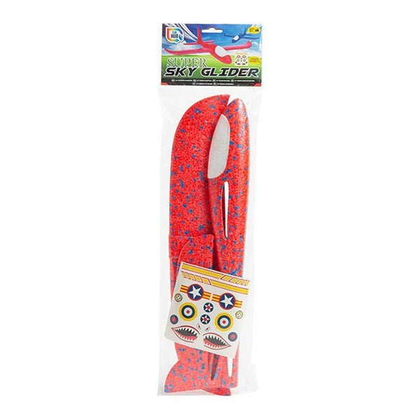 Super Sky Glider Toy Airplane with Stickers | Assorted Colours