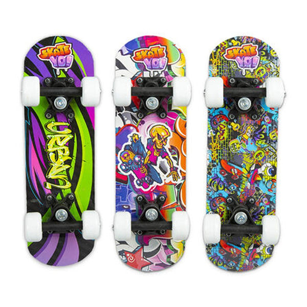 Mini Finger Skateboards Toy Set | 6 Pieces, Assorted Designs and Colours