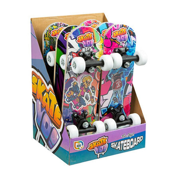 Mini Finger Skateboards Toy Set | 6 Pieces, Assorted Designs and Colours