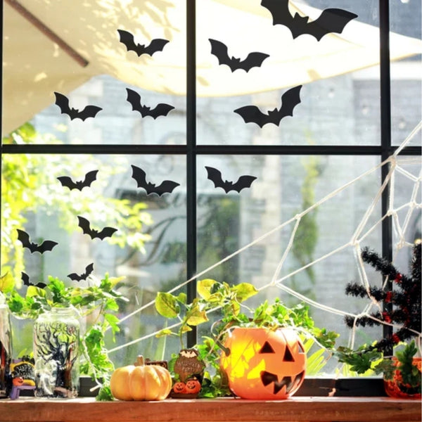 Halloween Bat Window Stickers | 2pk