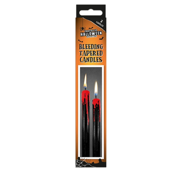 Halloween Spooky Bleeding Tapered Candles | 2pk