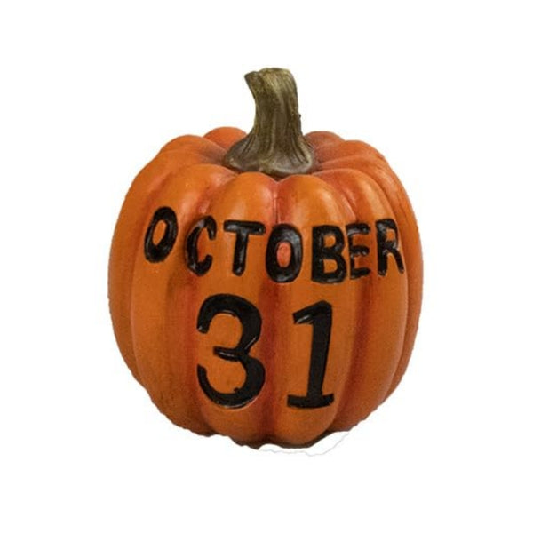 Halloween Slogan Pumpkin Ornament Set 