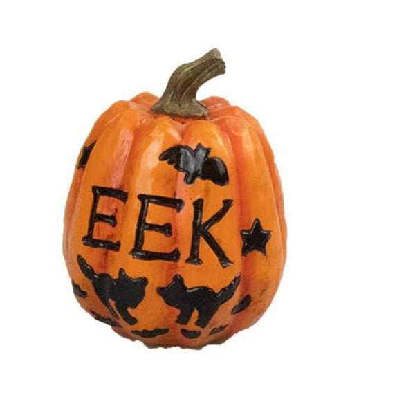 Halloween Slogan Pumpkin Ornament Set 