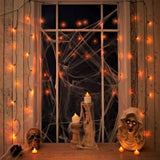 Halloween Orange LED String Light Curtain | 100 LEDs | 1.2x1.2m