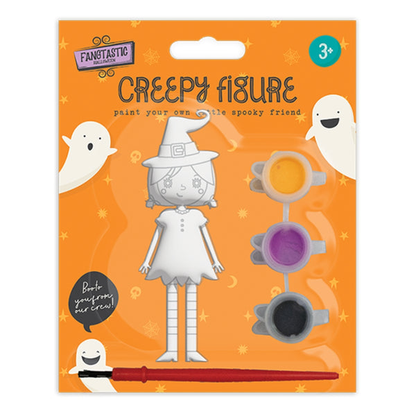 Paint Your Own Halloween Figure Craft Kit - Assorted Designs, Paints and Brush