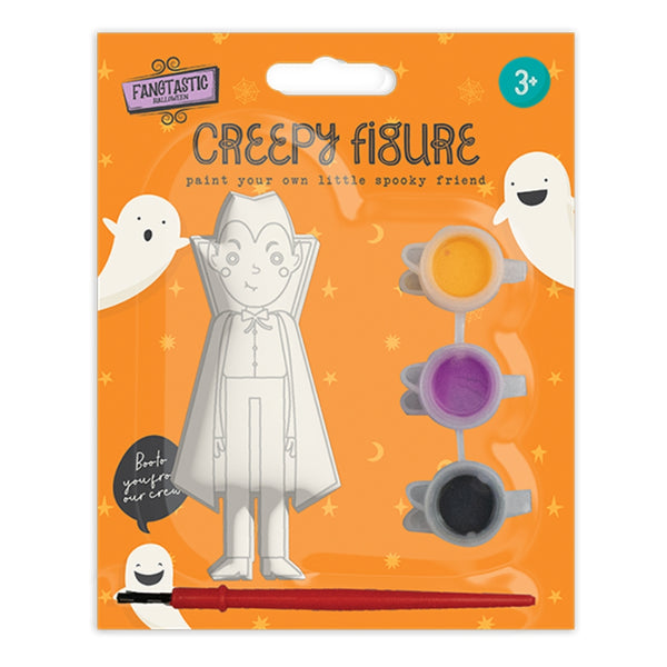 Paint Your Own Halloween Figure Craft Kit - Assorted Designs, Paints and Brush