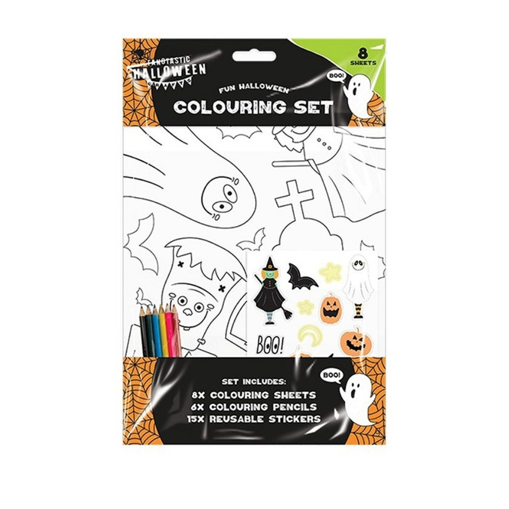 Halloween Fun Colouring Set 