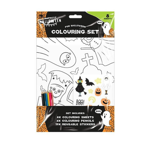 Halloween Fun Colouring Set 