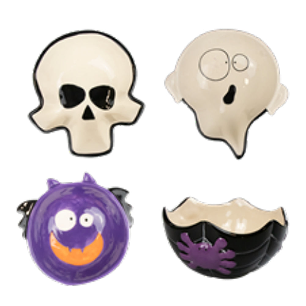 Halloween Character Stoneware Plates | Assorted