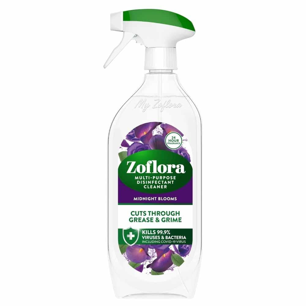 zoflora midnight blooms multipurpose disinfectant spray - 800ml