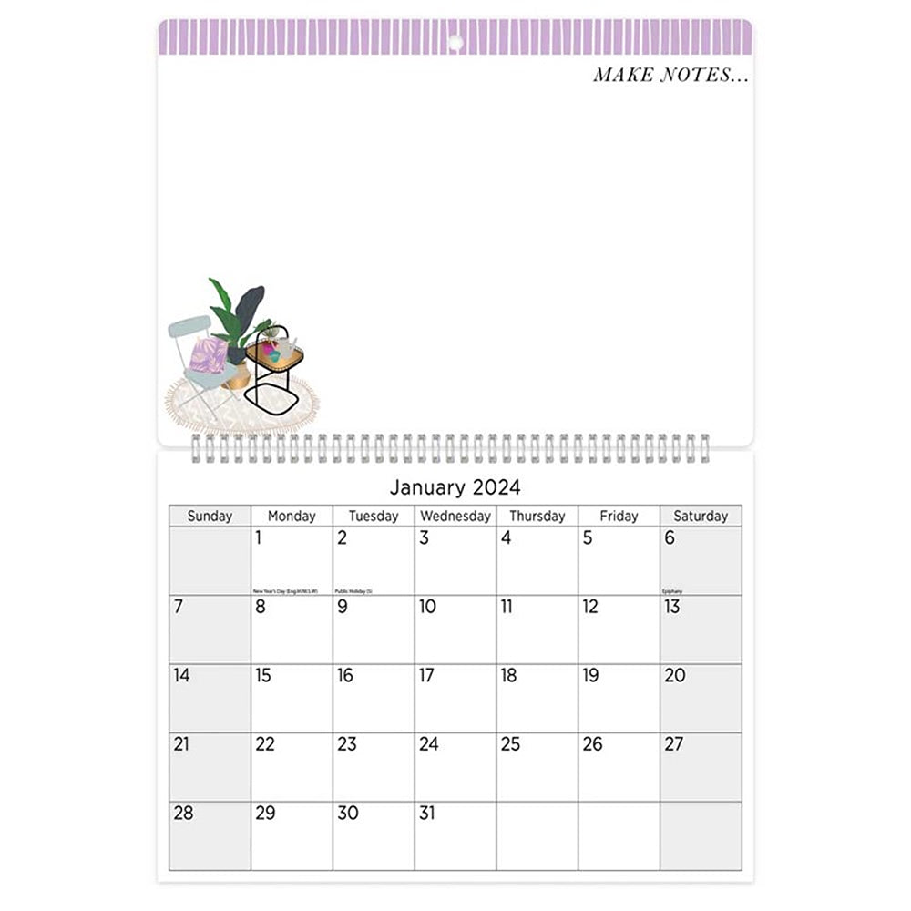 Tallon Compact Memo Calendar with Pen | Assorted
