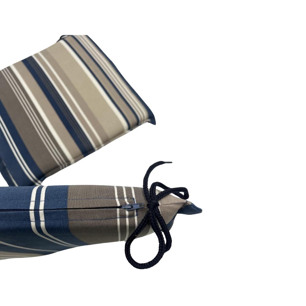 Culcita Valanced Carver Pad Blue Stripe | Pack of 2 - Choice Stores