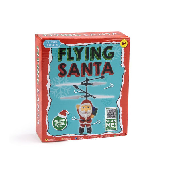 Christmas Flying Santa Motion-Sensing Helicopter Toy | Ages 6+, Assorted Colours