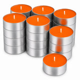 Baltus Spiced Orange Tea Lights | Pack of 20, 8 Hour Burn, Assorted Colours