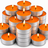 Baltus Spiced Orange Tea Lights | Pack of 20, 8 Hour Burn, Assorted Colours