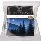 Baltus Midnight Patchouli Scented Night Lights | Pack of 20, 8-Hour Burn Time