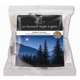 Baltus Midnight Patchouli Scented Night Lights - Pack of 20, 8 Hour