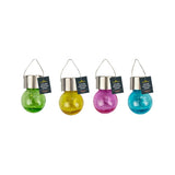 Rowan Solar Crackle Glass Ball Light | Assorted Colours, White LED