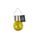 Rowan Solar Crackle Glass Ball Light | Assorted Colours, White LED