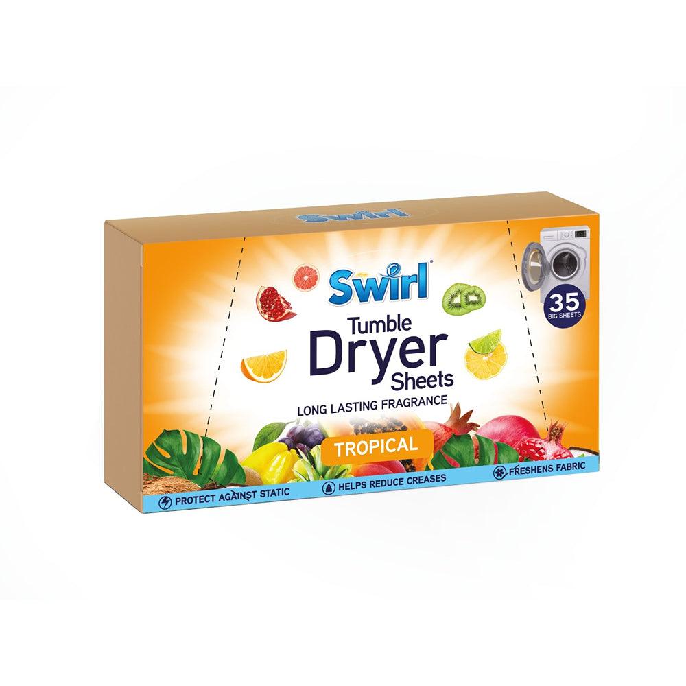 Swirl Laundry Tropical Tumble Dryer Sheets | Pack of 35